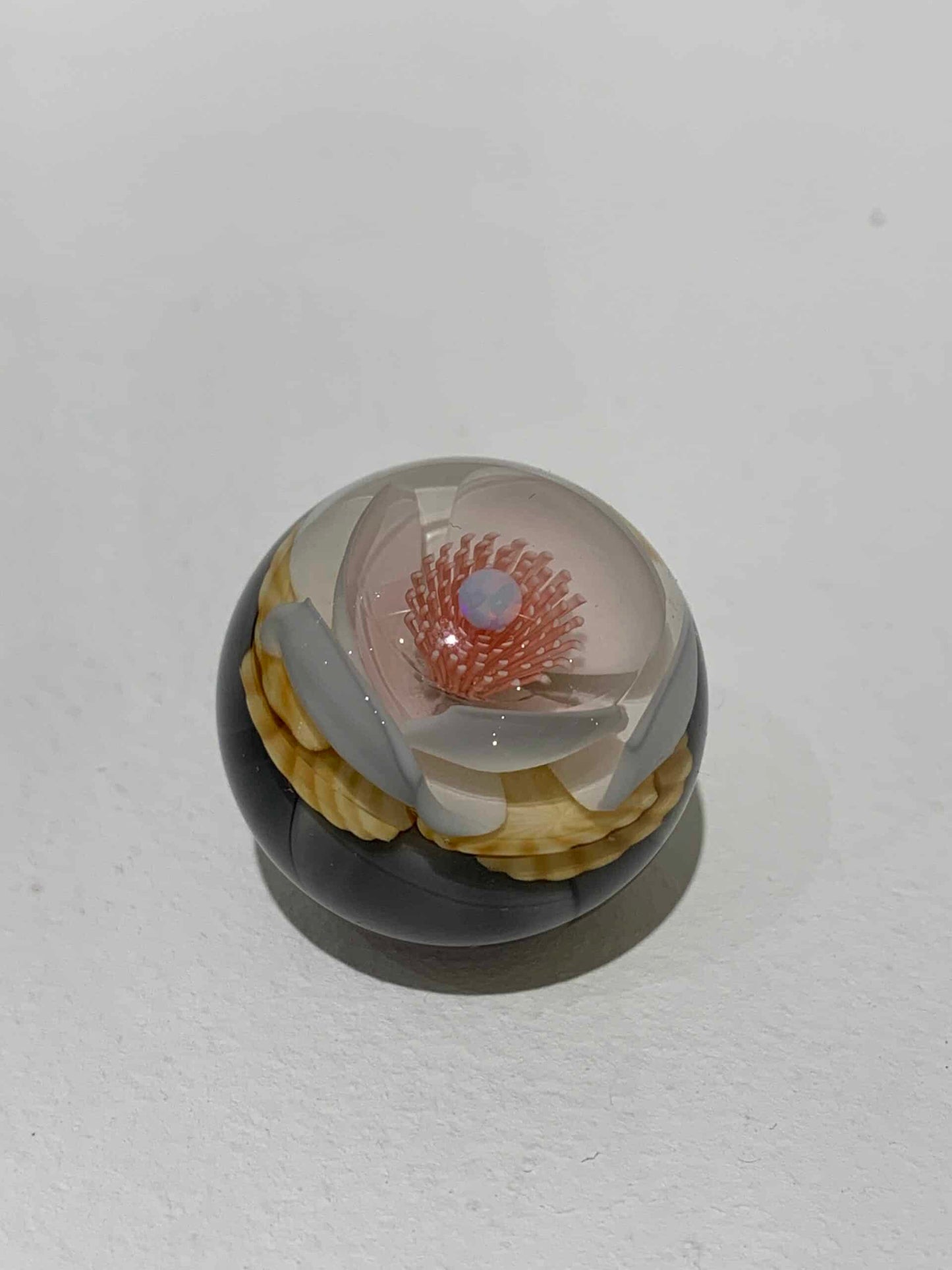 innovative art piece - Black and White Marble by Jared DeLong (Trinkets & Tokens 2022)