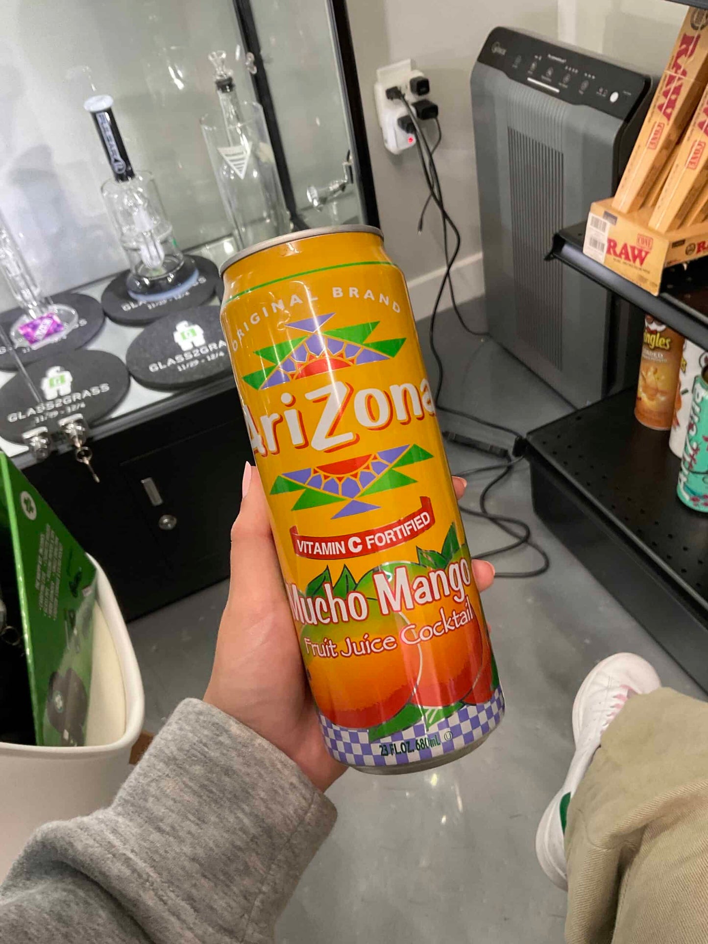 exquisite art piece - 23oz Soda Can Security Container Arizona Mango