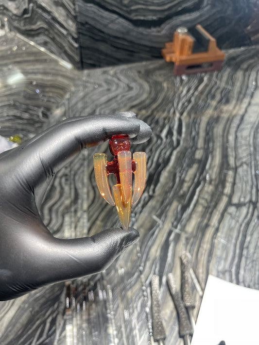 meticulously crafted art piece - Solo Amulet (E) by Avatar Glass