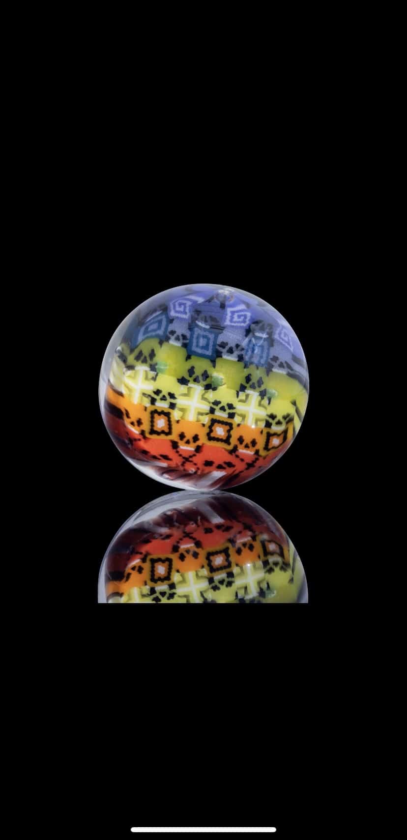artisan-crafted art piece - Slurper Marble (J) by Crunklestein (Trinkets & Tokens 2022)