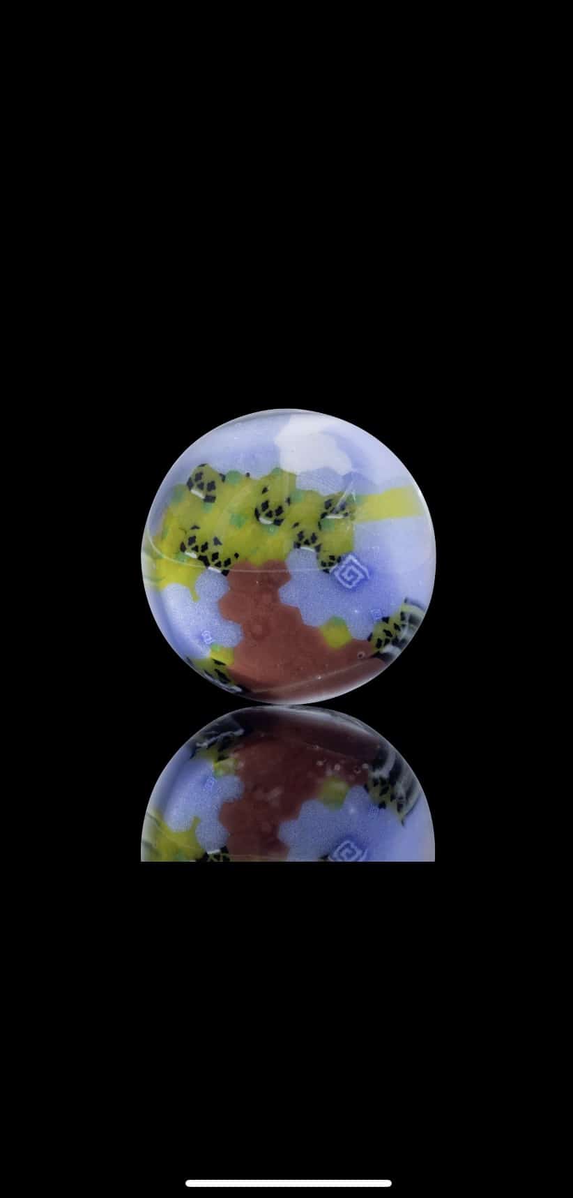 innovative art piece - Slurper Marble (I) by Crunklestein (Trinkets & Tokens 2022)