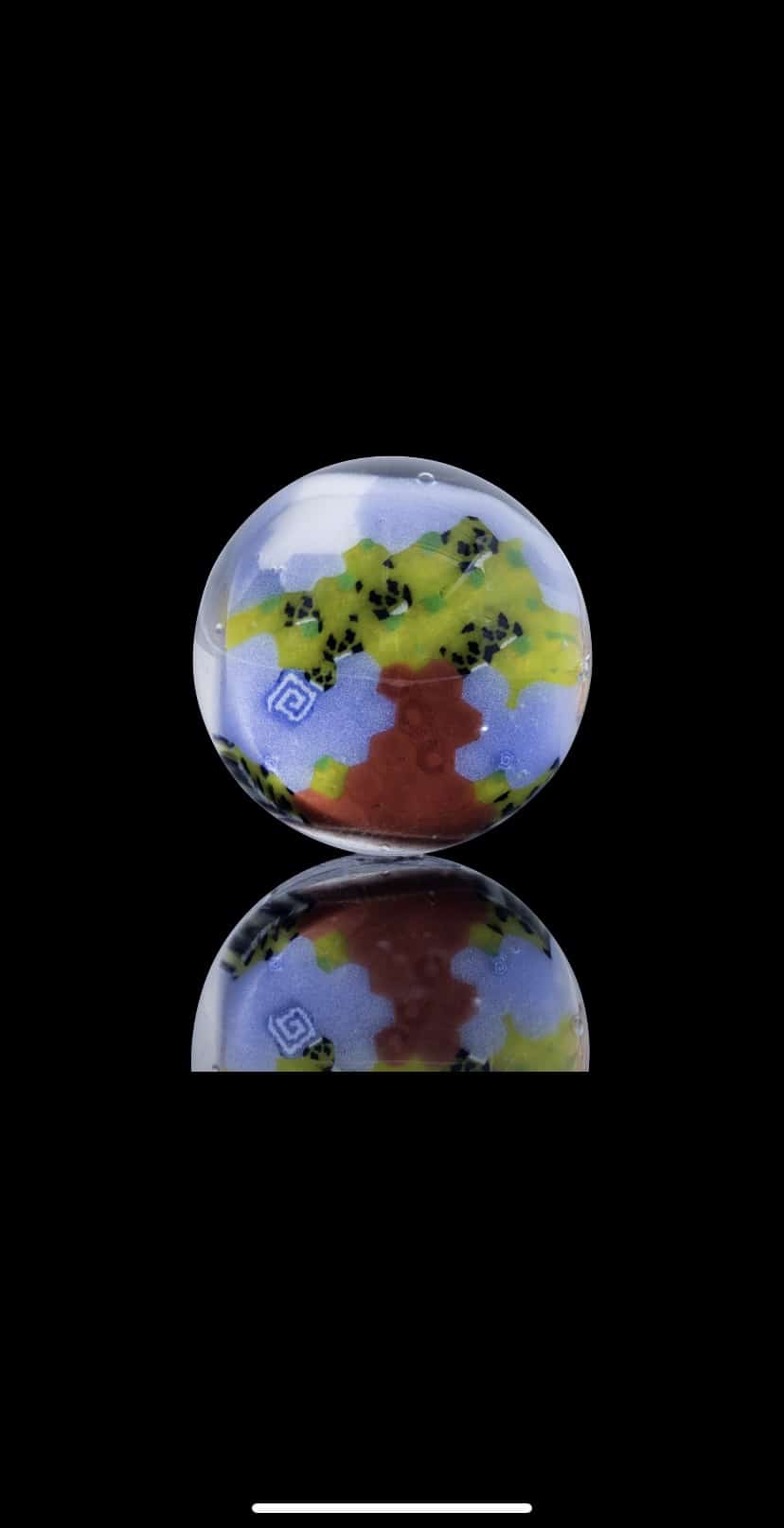 innovative art piece - Slurper Marble (F) by Crunklestein (Trinkets & Tokens 2022)