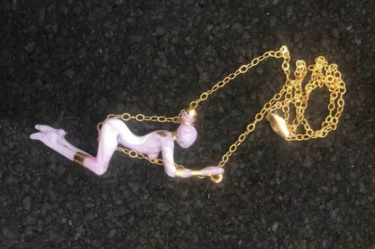 artisan-crafted glass pendant - Lady Pendant by Sibelley x Trip A (Trinkets & Tokens 2022)