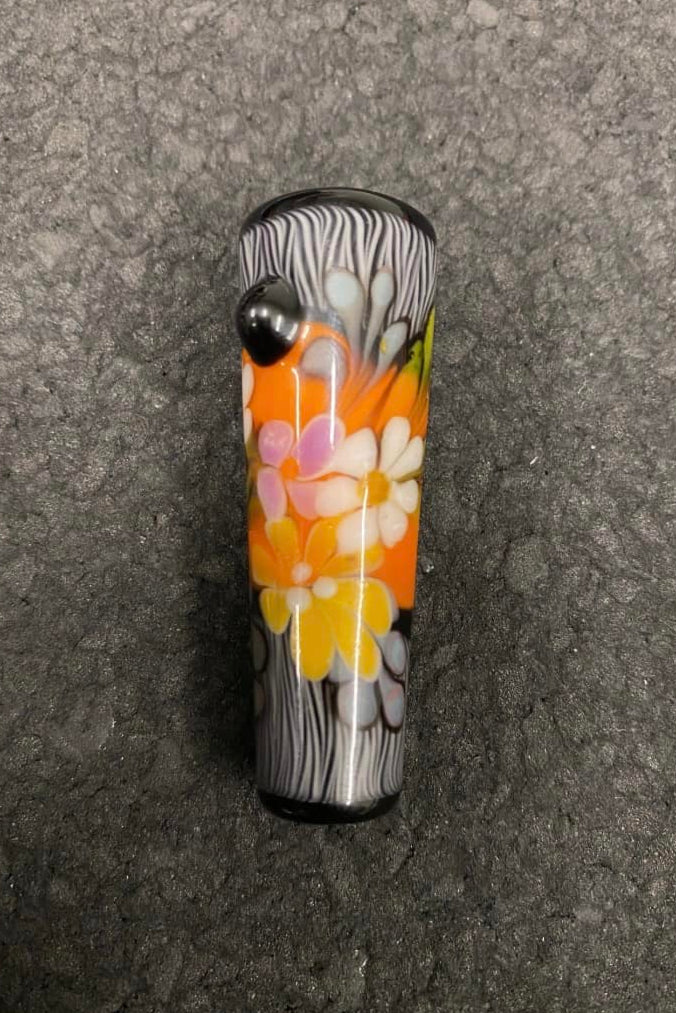 hand-blown art piece - Joint Holder (C) by Bird Dogg Art x Sarita Glass (Trinkets & Tokens 2022)