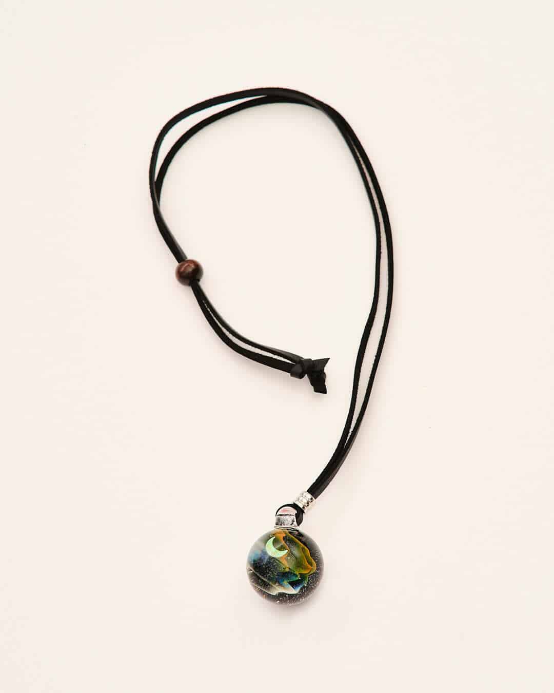 sophisticated glass pendant - Medium Aurora Moon Pendant by ColorWorks