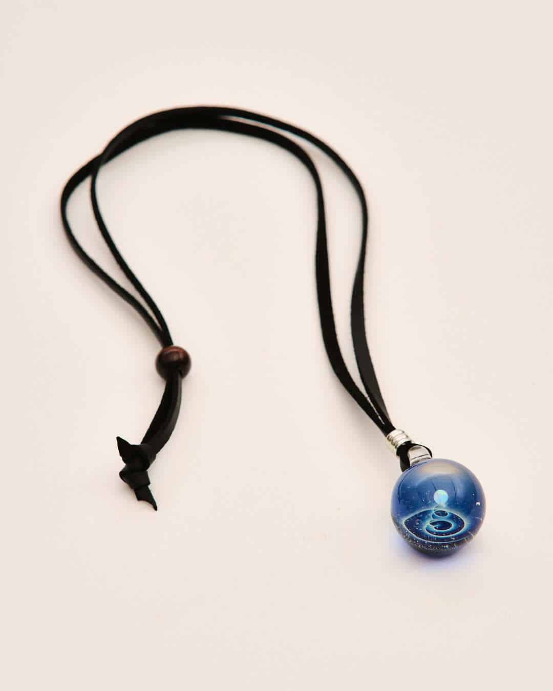 meticulously crafted glass pendant - Royal Blue Cosmo Pendant by ColorWorks