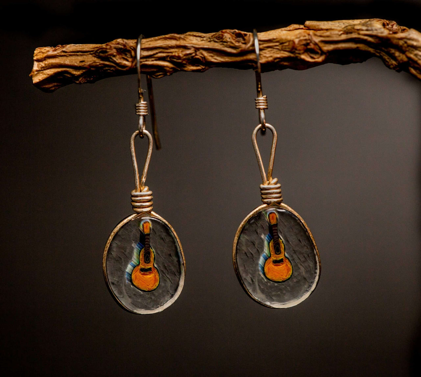 heady art piece - Guitar Earrings and Bracelet Set by Lily Drives Too Fast x Sakibomb