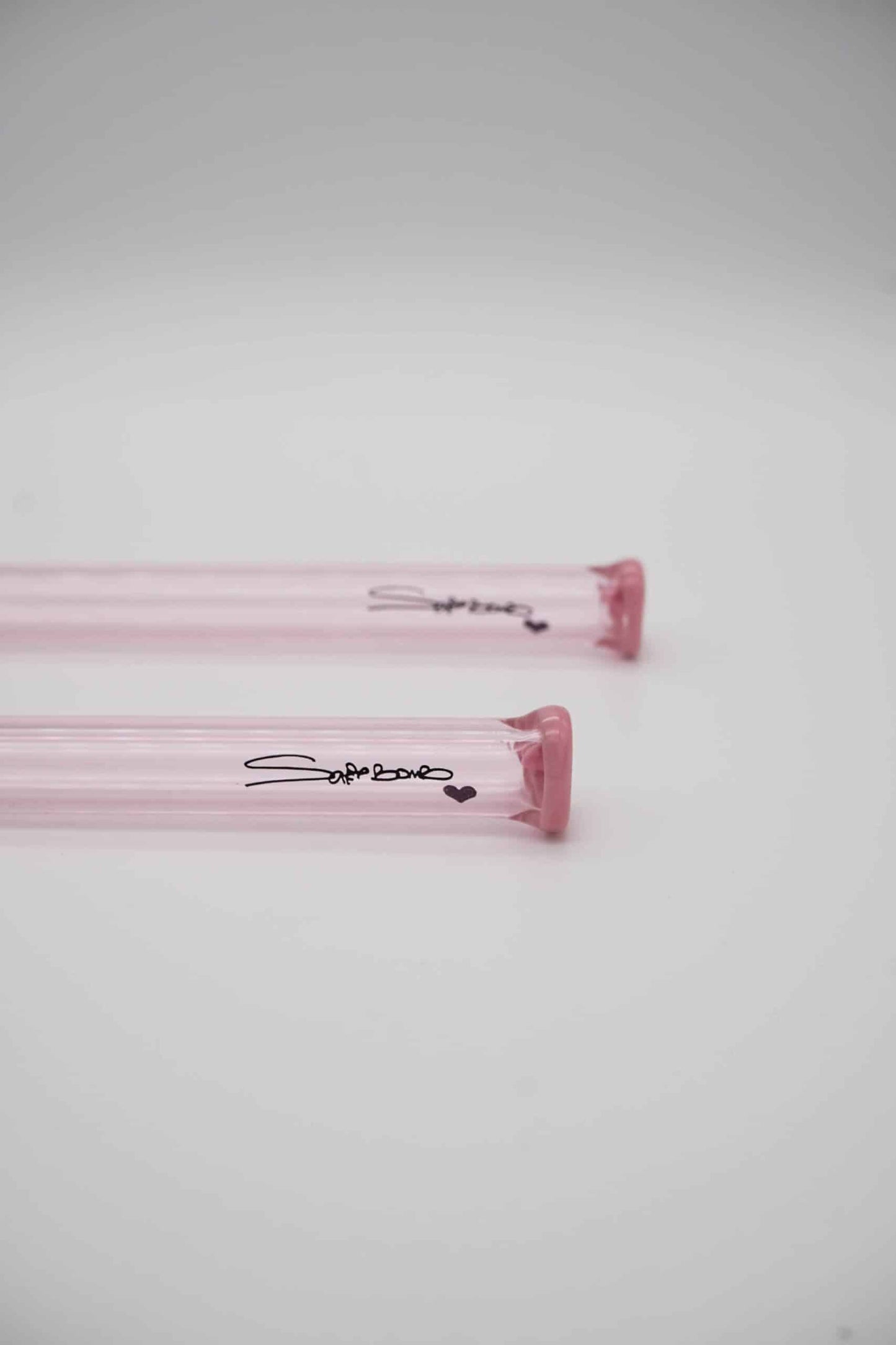 hand-blown art piece - Love Sip Straw By Sakibomb