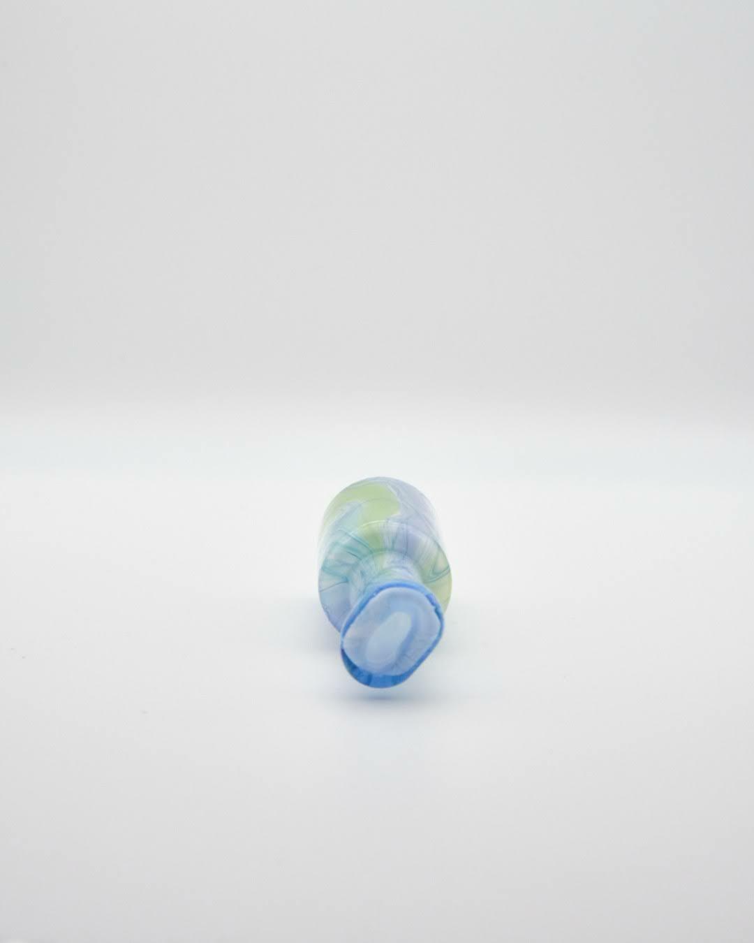 hand-blown art piece - Blue/Green One Hitter Bottle by Scomo