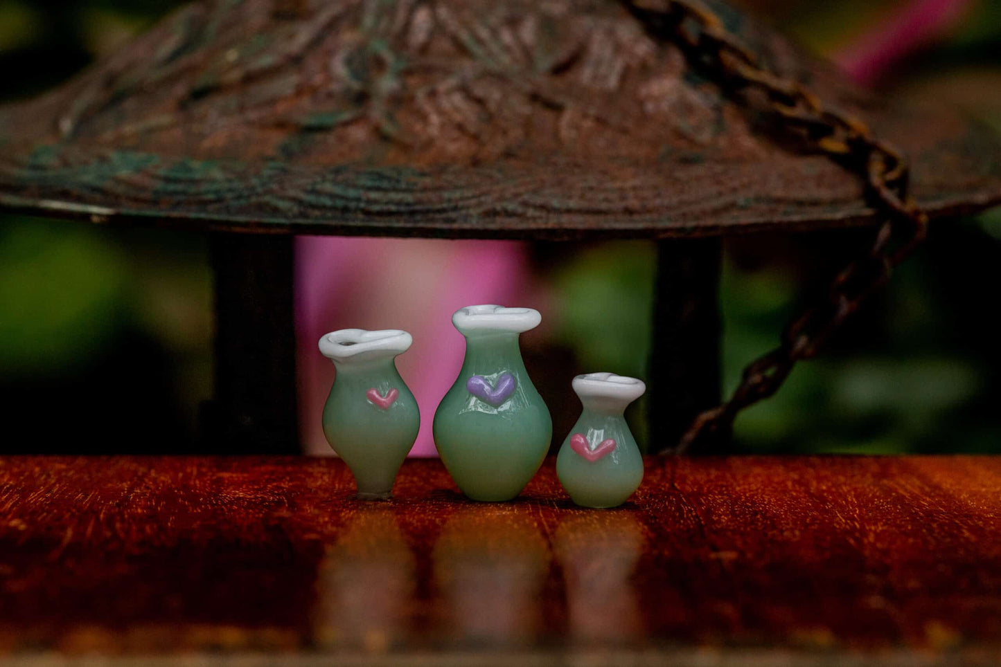 premium quality design of the Green Bubble w/ UV Heart Top Puffco Peak Carb Cap by Sakibomb