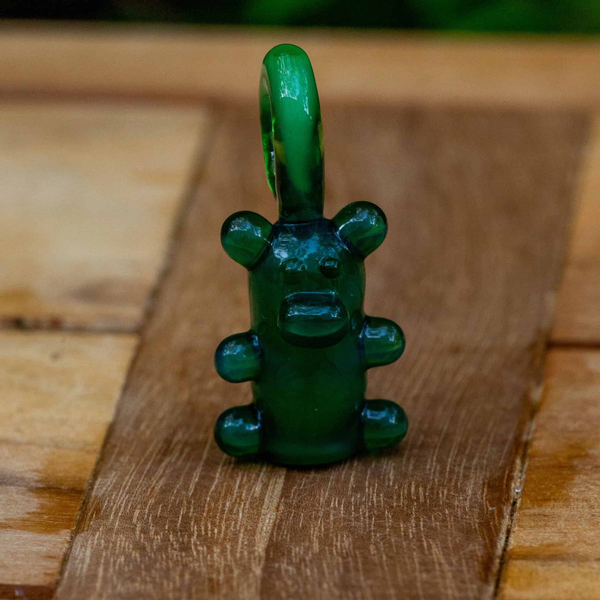 meticulously crafted glass pendant - Plant Phibeam Heady Bear Pendant by Alexander the Great