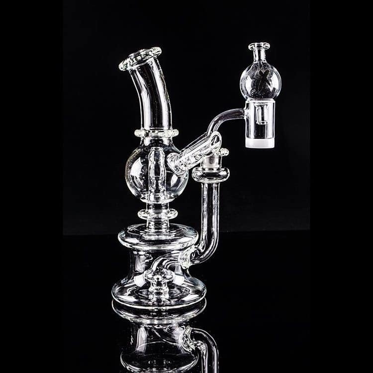 sophisticated design of the Clear Xhalerator Rig (w/ Case & Carb Cap) by Robert Mickelsen