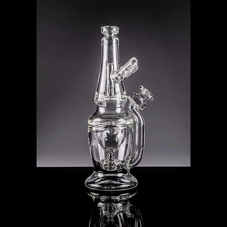 sophisticated design of the Apex Xhaleincycler Rig (w/ Case & Carb Cap) by Robert Mickelsen