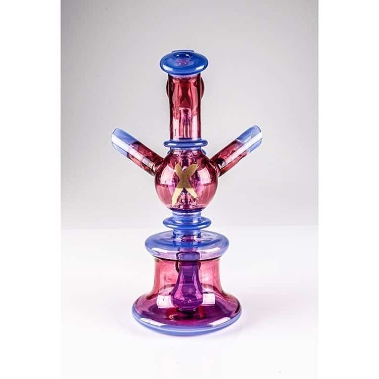 heady design of the Color Xhalerator Rig (w/ Case & Carb Cap) by Robert Mickelsen