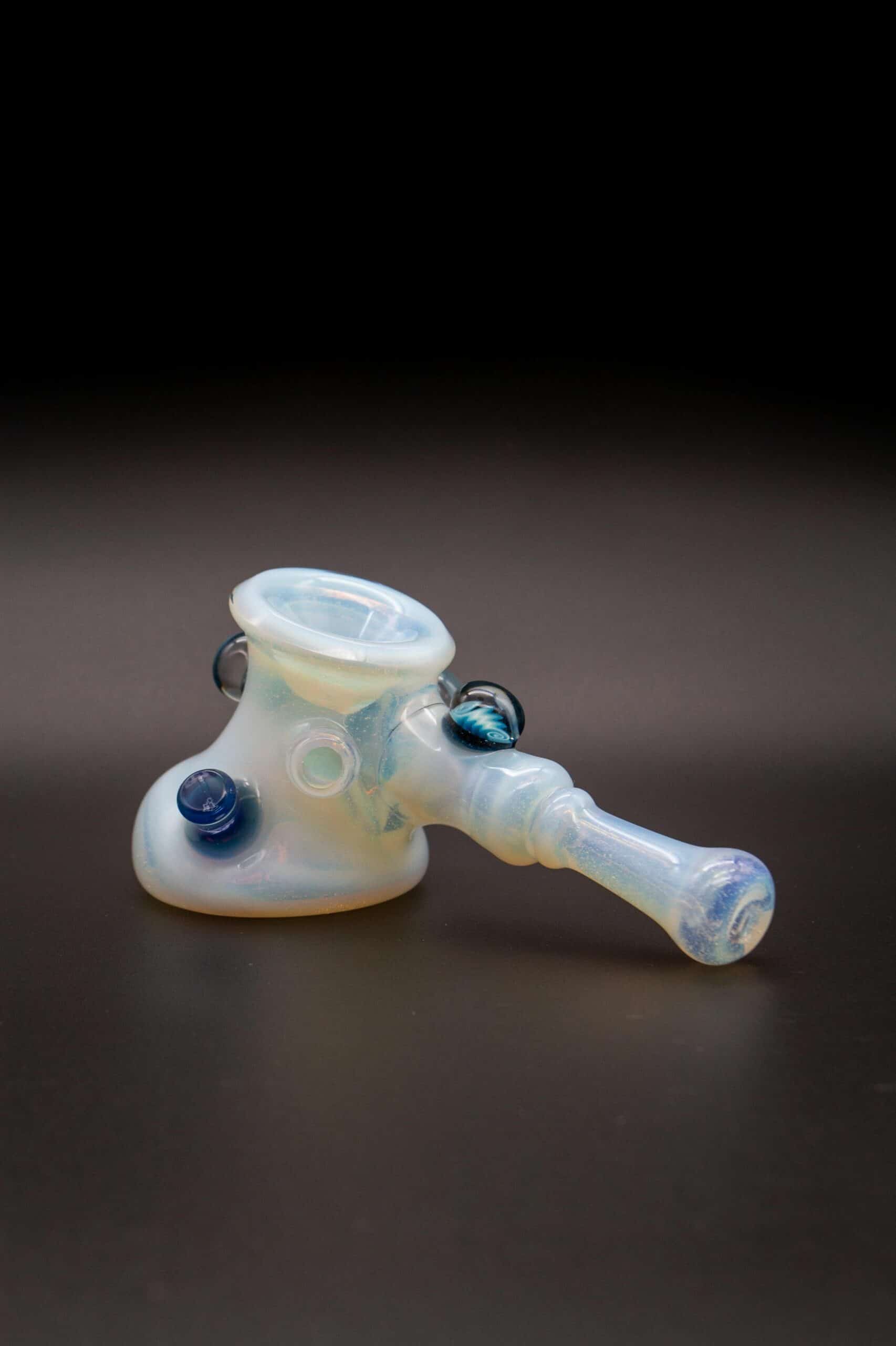 meticulously crafted art piece - Whiteout Dry Hammer by Chaka Glass