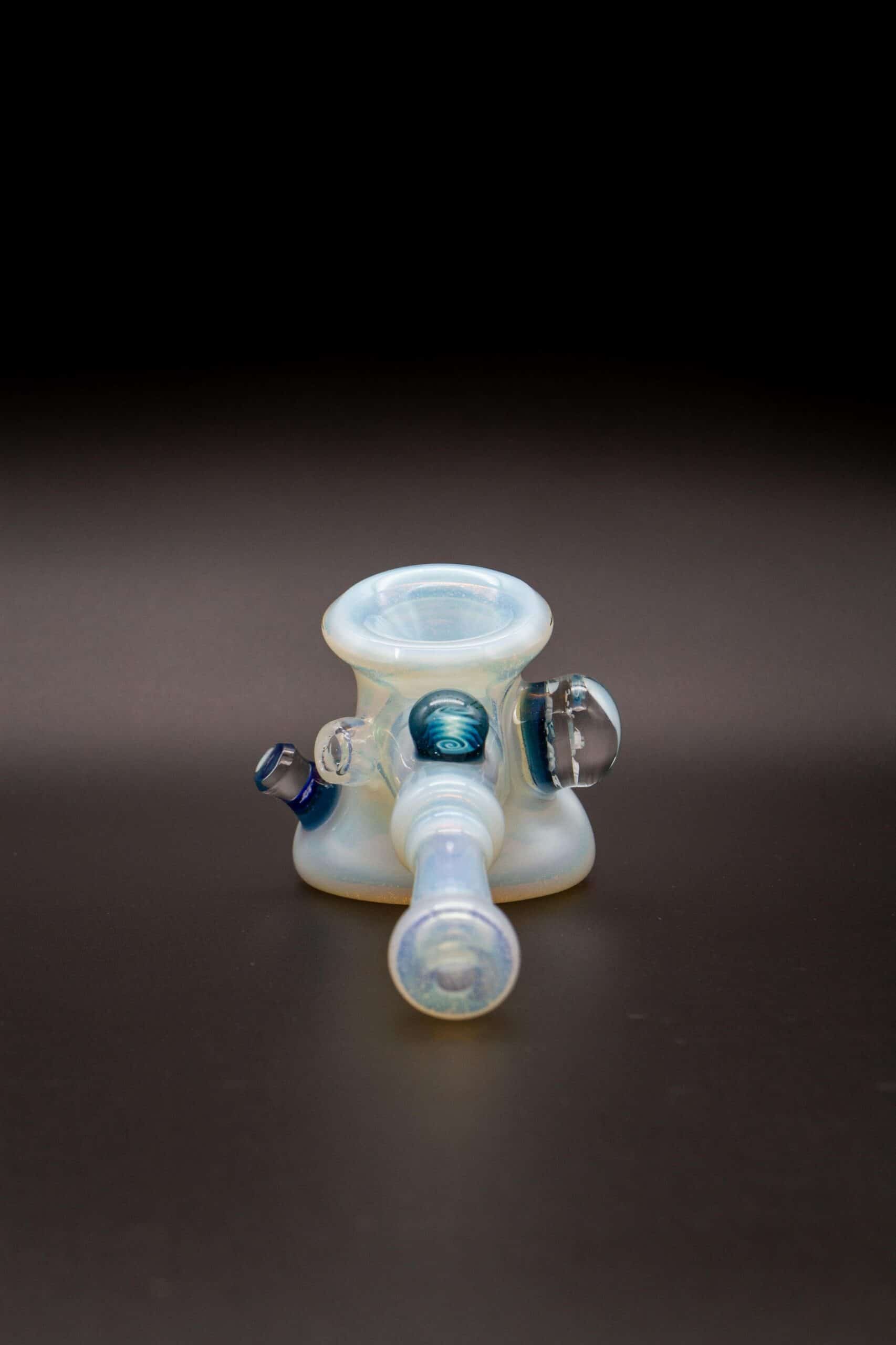 meticulously crafted art piece - Whiteout Dry Hammer by Chaka Glass
