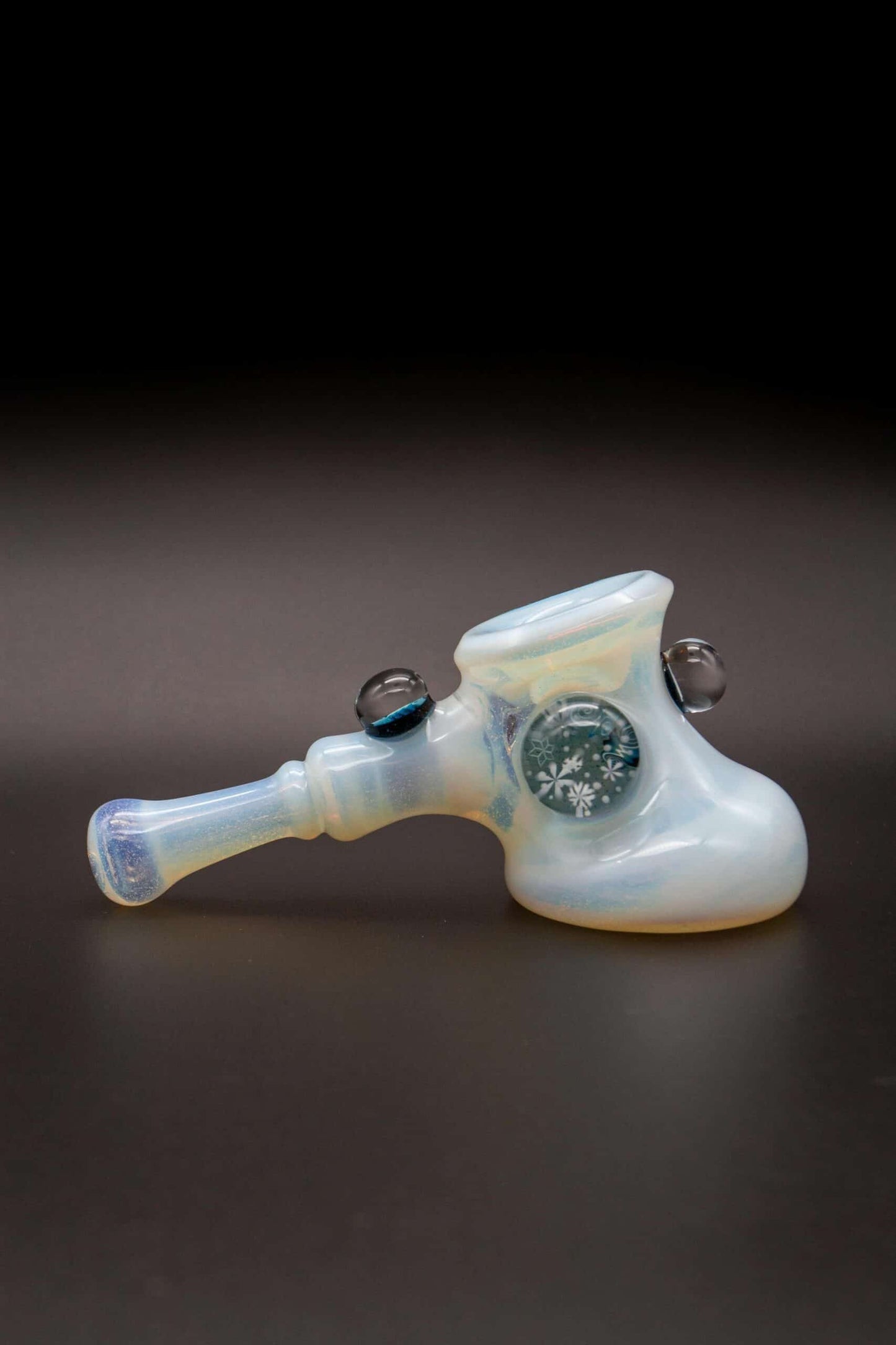 meticulously crafted art piece - Whiteout Dry Hammer by Chaka Glass