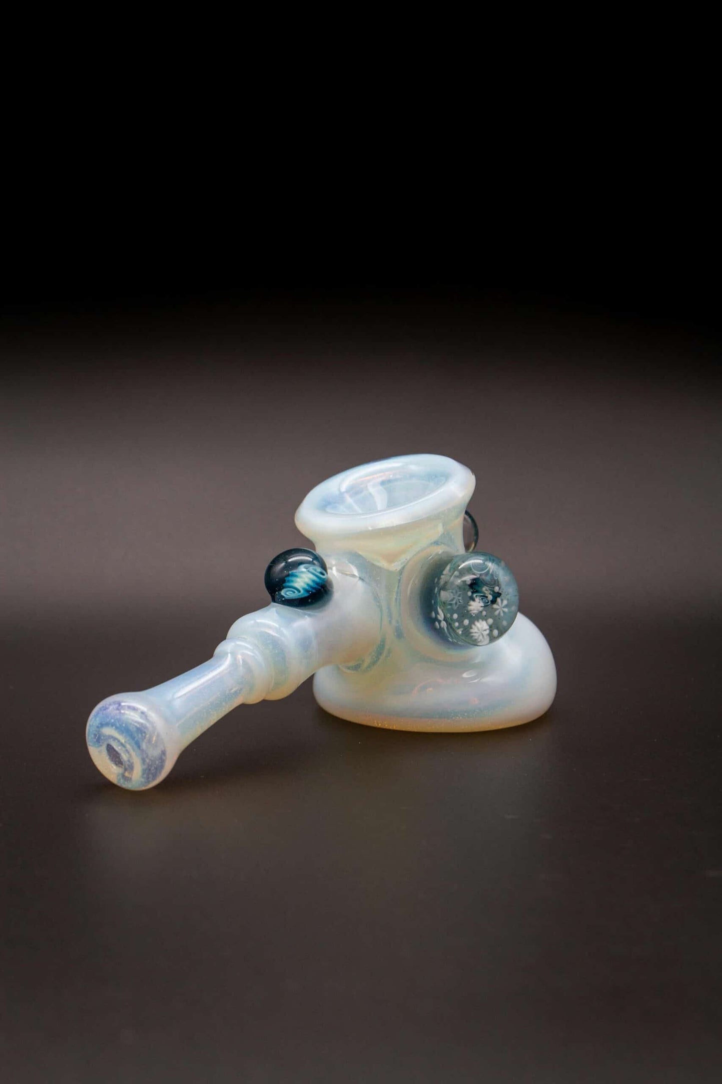 meticulously crafted art piece - Whiteout Dry Hammer by Chaka Glass