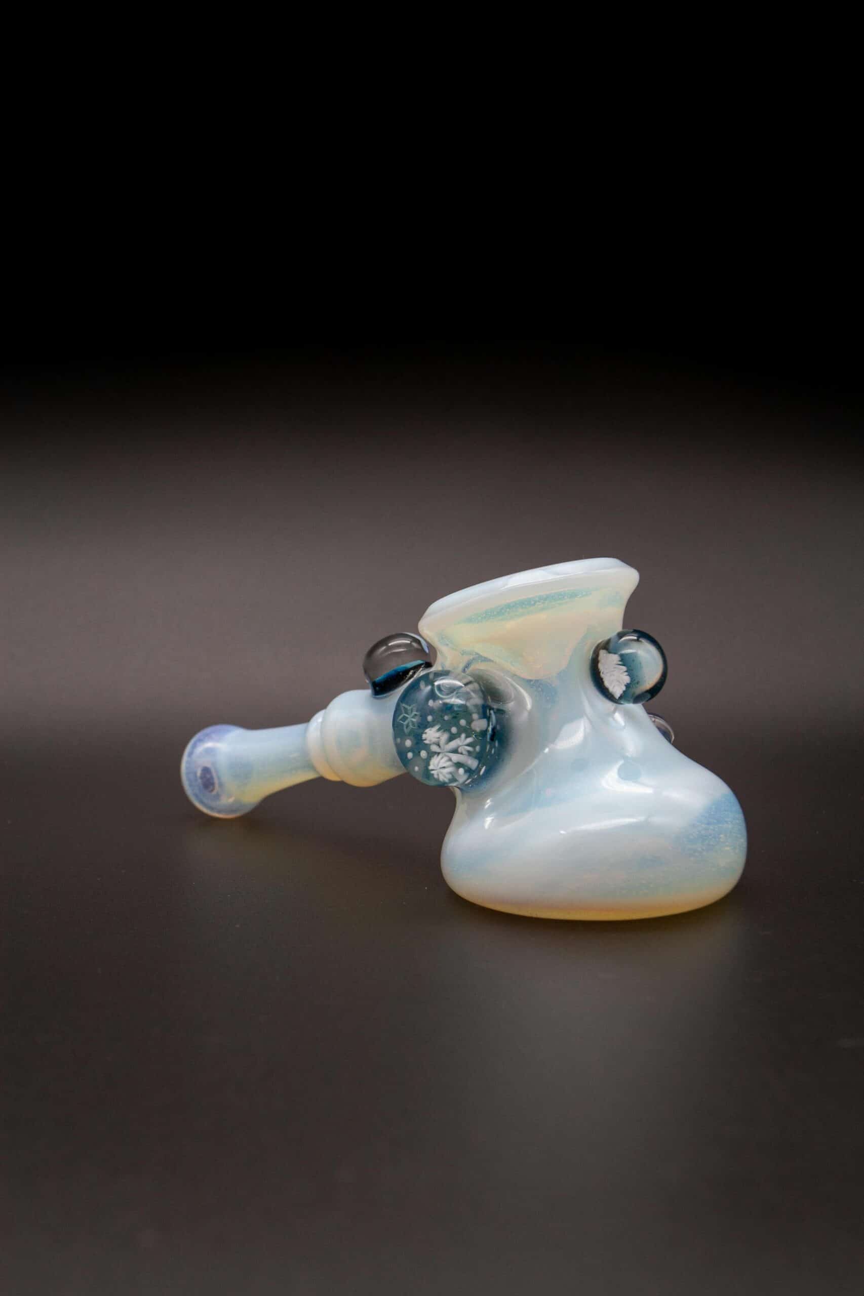 meticulously crafted art piece - Whiteout Dry Hammer by Chaka Glass