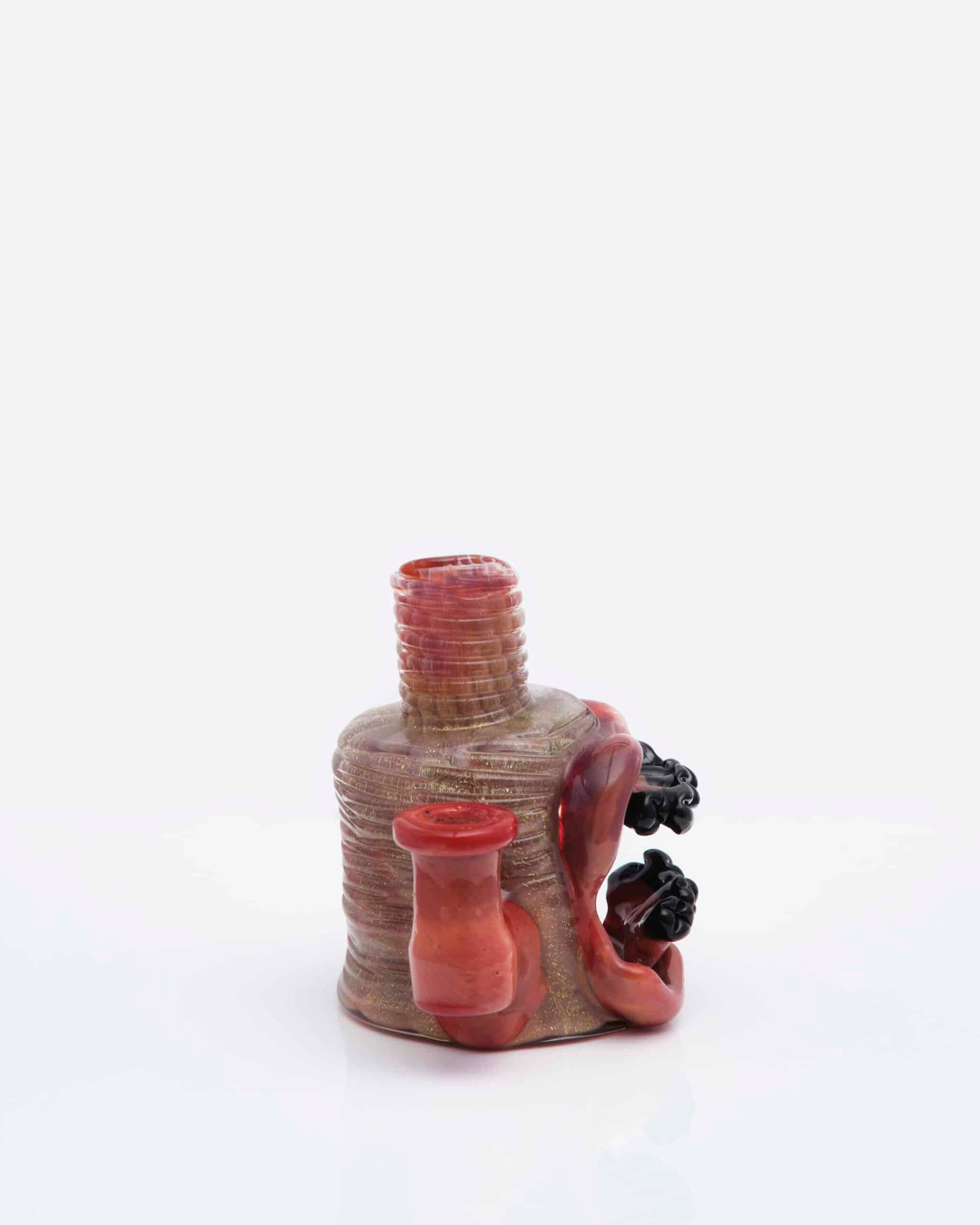 artisan-crafted design of the Mystery Dichro & Tequila Sunrise Mini Face Rig w/ Matching Carb Cap by FrostysFresh