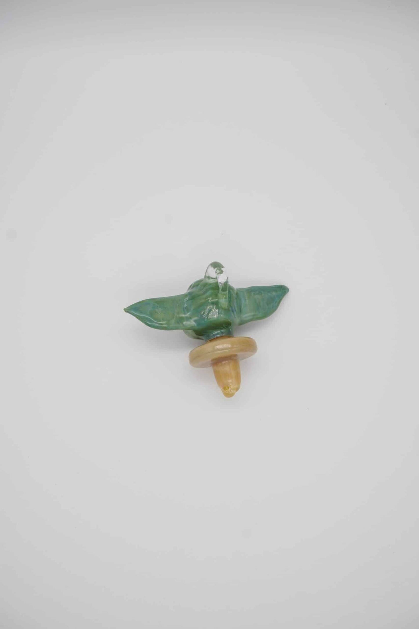 innovative glass pendant - Baby Yoda Spinner Carb Cap Pendant by Fish