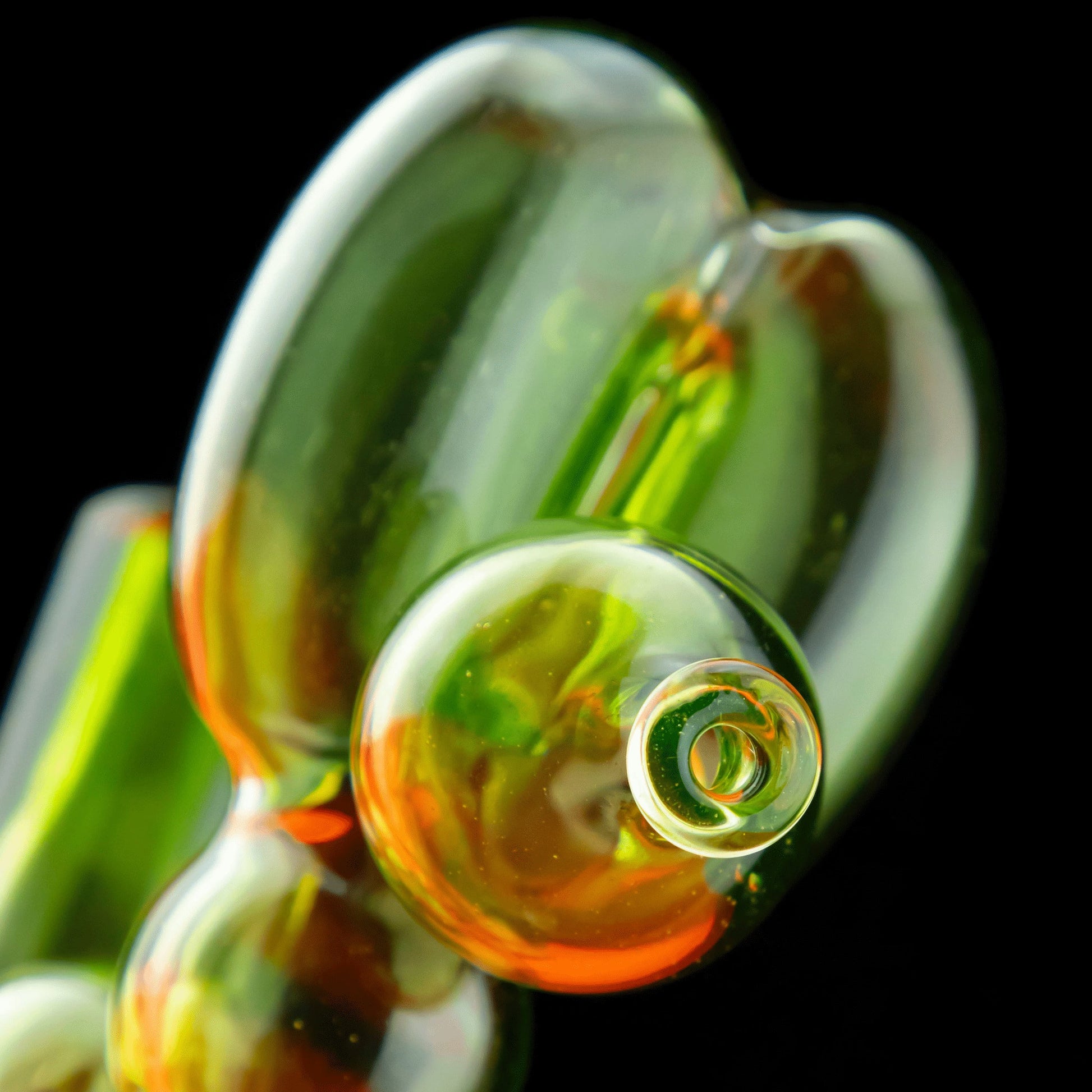 artisan-crafted design of the UV Reactive Citrine Full Size Balloon Dog Rig by Blitzkriega