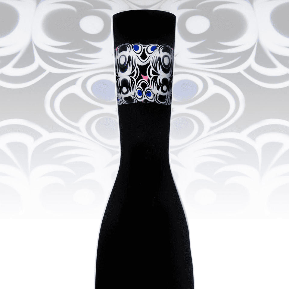 exquisite design of the Collab Sake Bottle Rig by TK Happa x Yoshinori Kondo