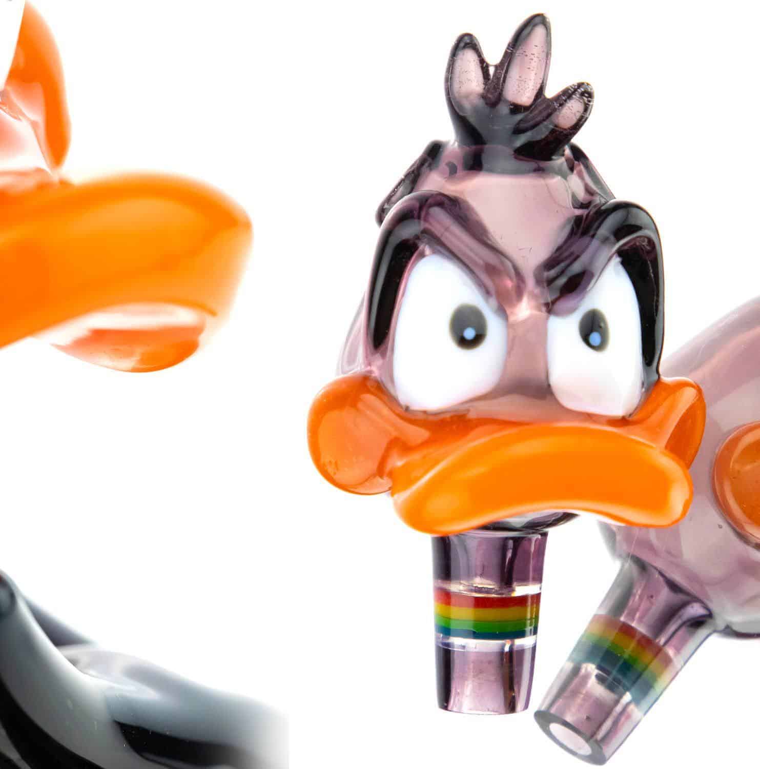artisan-crafted design of the Dabby Duck Rig Set w/ Spinner Cap, Matching Dabby Cap/Pendant, and Dabber by JSmart Glass