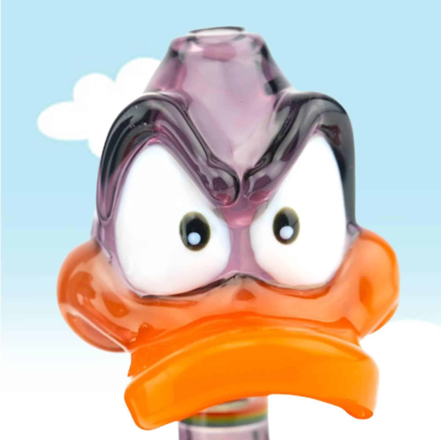 artisan-crafted design of the Dabby Duck Rig Set w/ Spinner Cap, Matching Dabby Cap/Pendant, and Dabber by JSmart Glass
