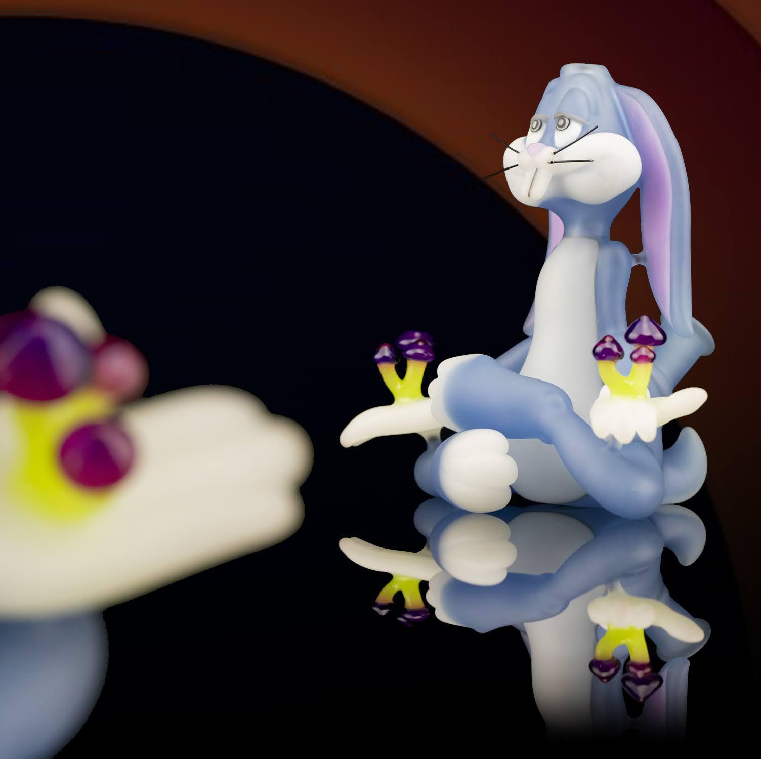 sophisticated design of the Bugs with Mushrooms Rig Set w/ Matching Dabber & Pendant by JSmart Glass