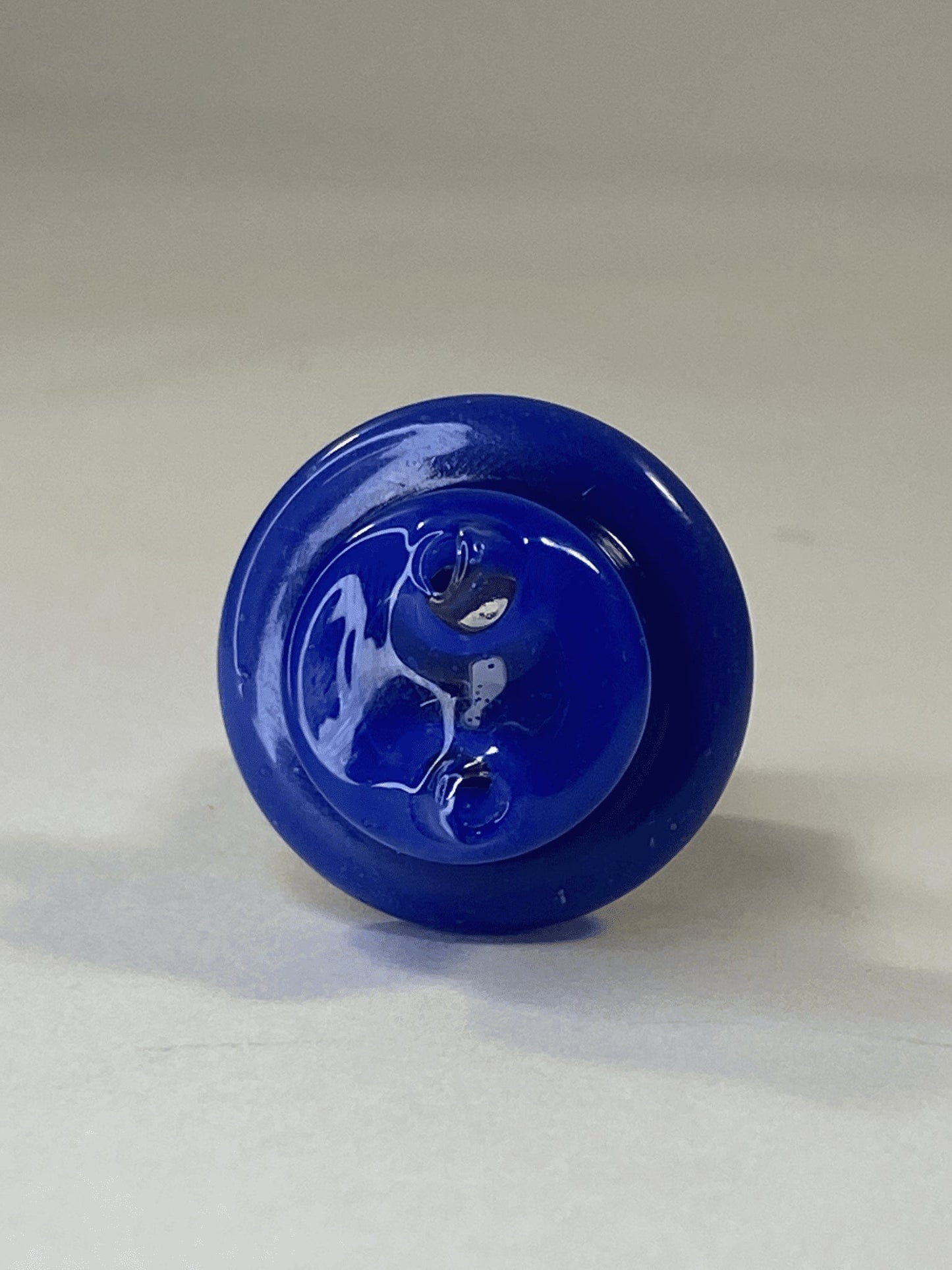 unique design of the Blue Spinner Cap by Robertson Glass
