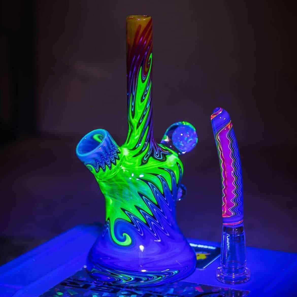 sophisticated art piece - Mini Tube (B) by Baker The Glass Maker