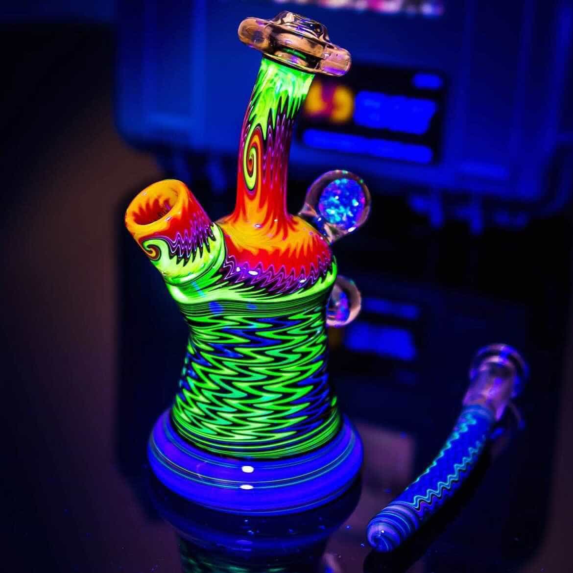 sophisticated art piece - Mini Tube (A) by Baker The Glass Maker