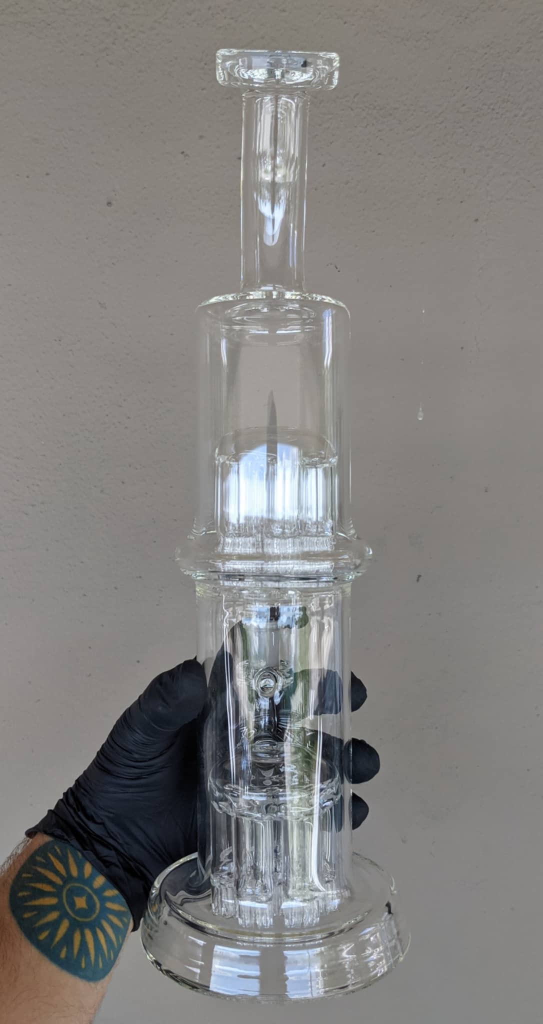 hand-blown art piece - (L28) 36x36 Tree Arm Flower Tube by Leisure