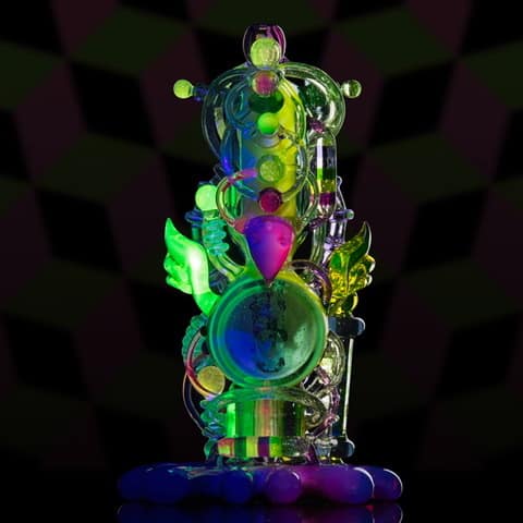 exquisite art piece - Cyborg Burdling by LaceFace & CalM (2021)