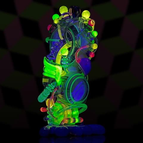 exquisite art piece - Cyborg Burdling by LaceFace & CalM (2021)