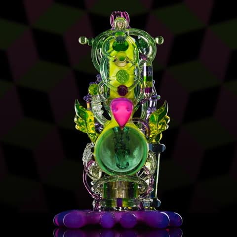 exquisite art piece - Cyborg Burdling by LaceFace & CalM (2021)