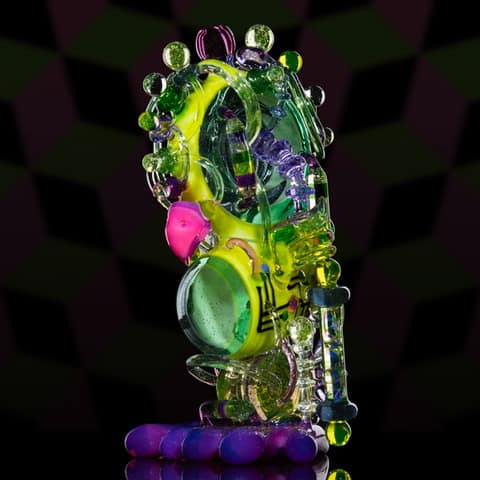exquisite art piece - Cyborg Burdling by LaceFace & CalM (2021)