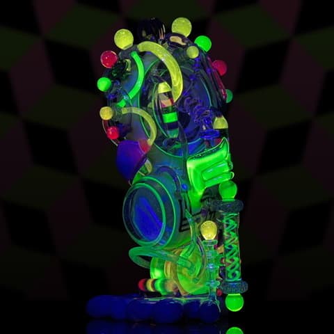 exquisite art piece - Cyborg Burdling by LaceFace & CalM (2021)