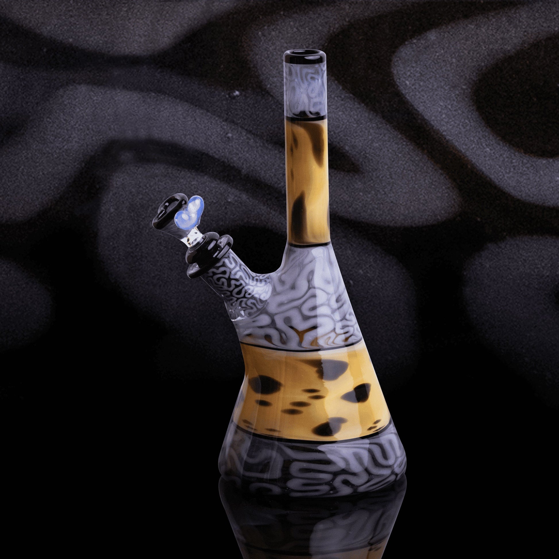 heady art piece - Blue Brain Tube by Algae Glass x Sakibomb (2021)