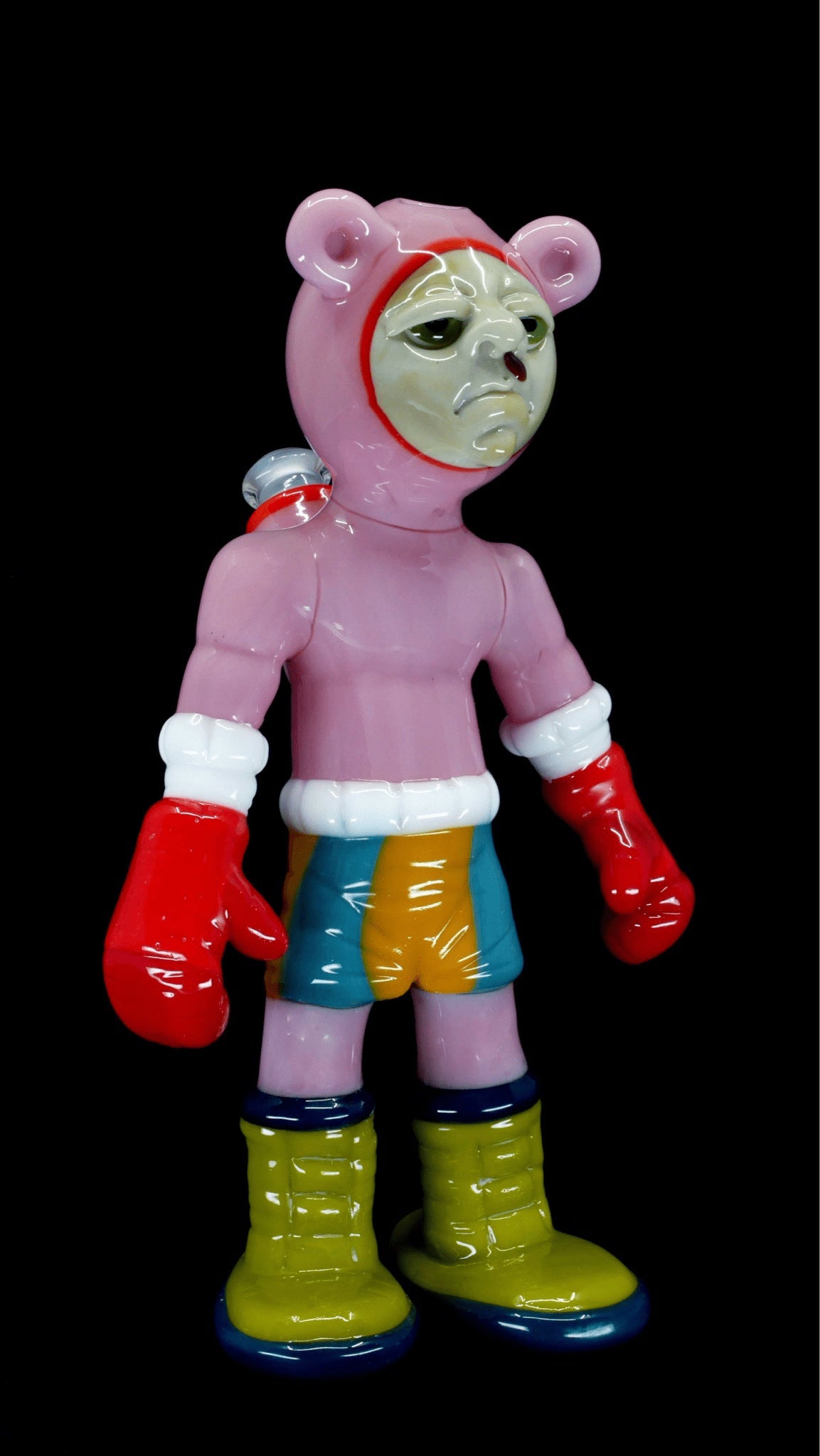 exquisite art piece - South Beach Contender Series Pink w/ Illustration by Ethan Windy