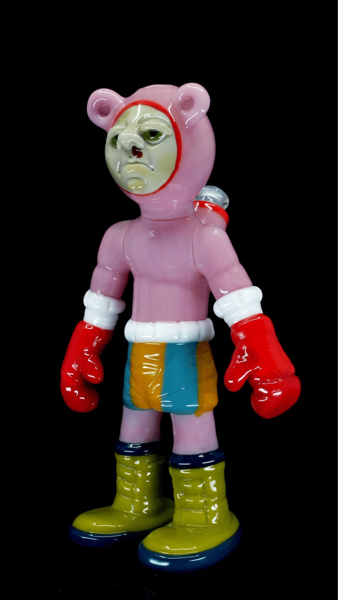 exquisite art piece - South Beach Contender Series Pink w/ Illustration by Ethan Windy