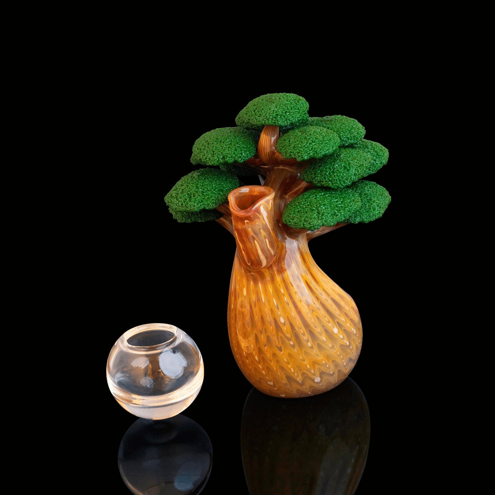hand-blown art piece - Solo Sake Set (#2) by Bubbles the Butcher