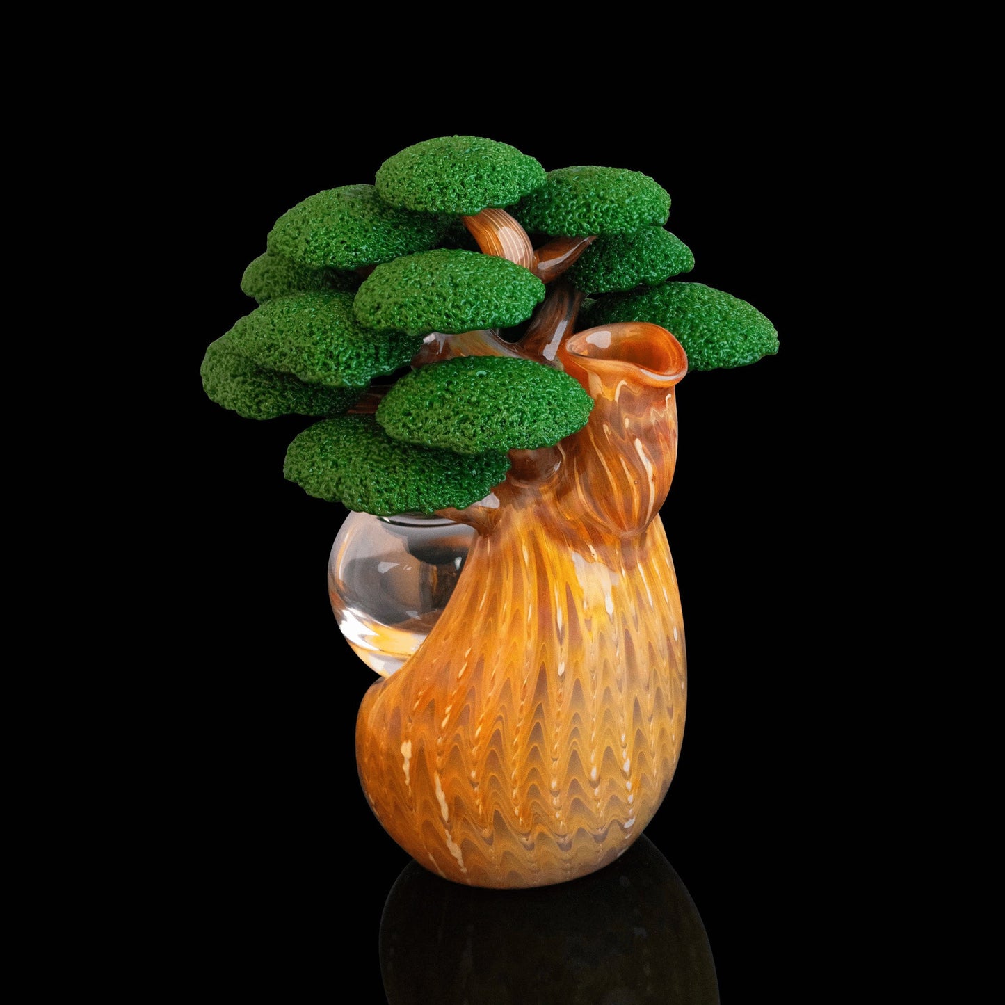 hand-blown art piece - Solo Sake Set (#2) by Bubbles the Butcher