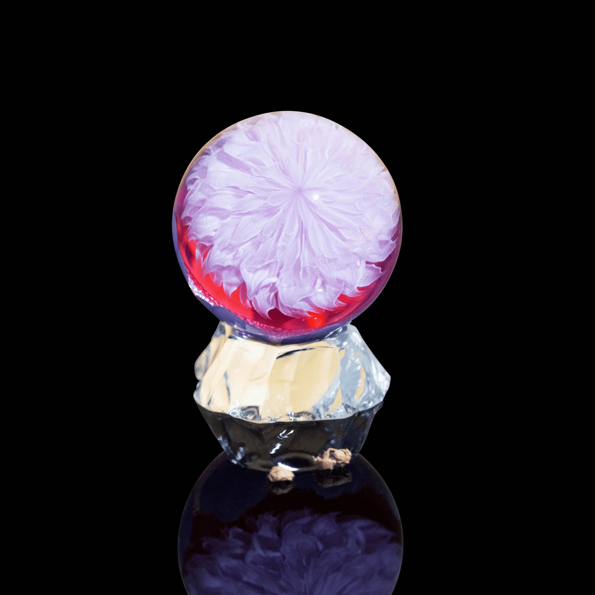 innovative art piece - Lily Dahlia Marble w/ Stand by Jared DeLong