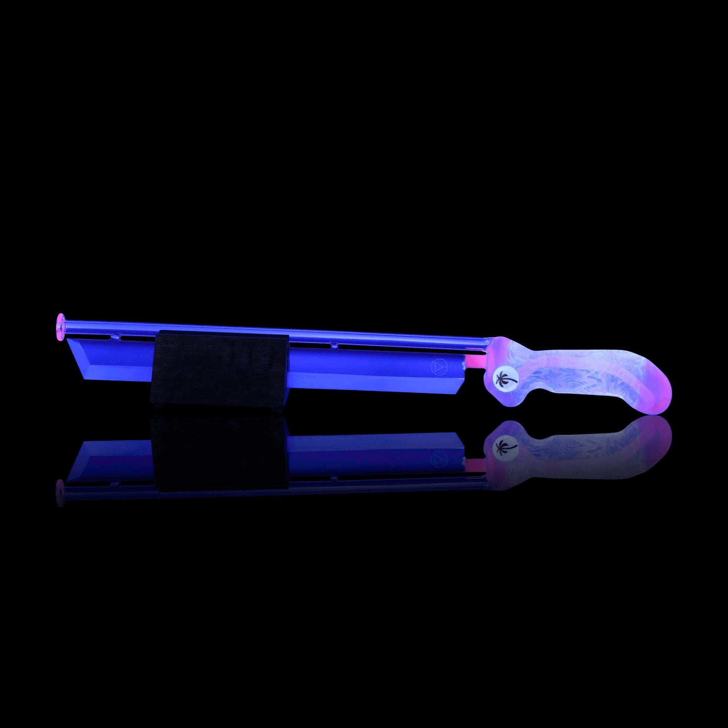 meticulously crafted art piece - UV Wig Wag Miami Blade Machete w/ Stand by Mad Machete Matt