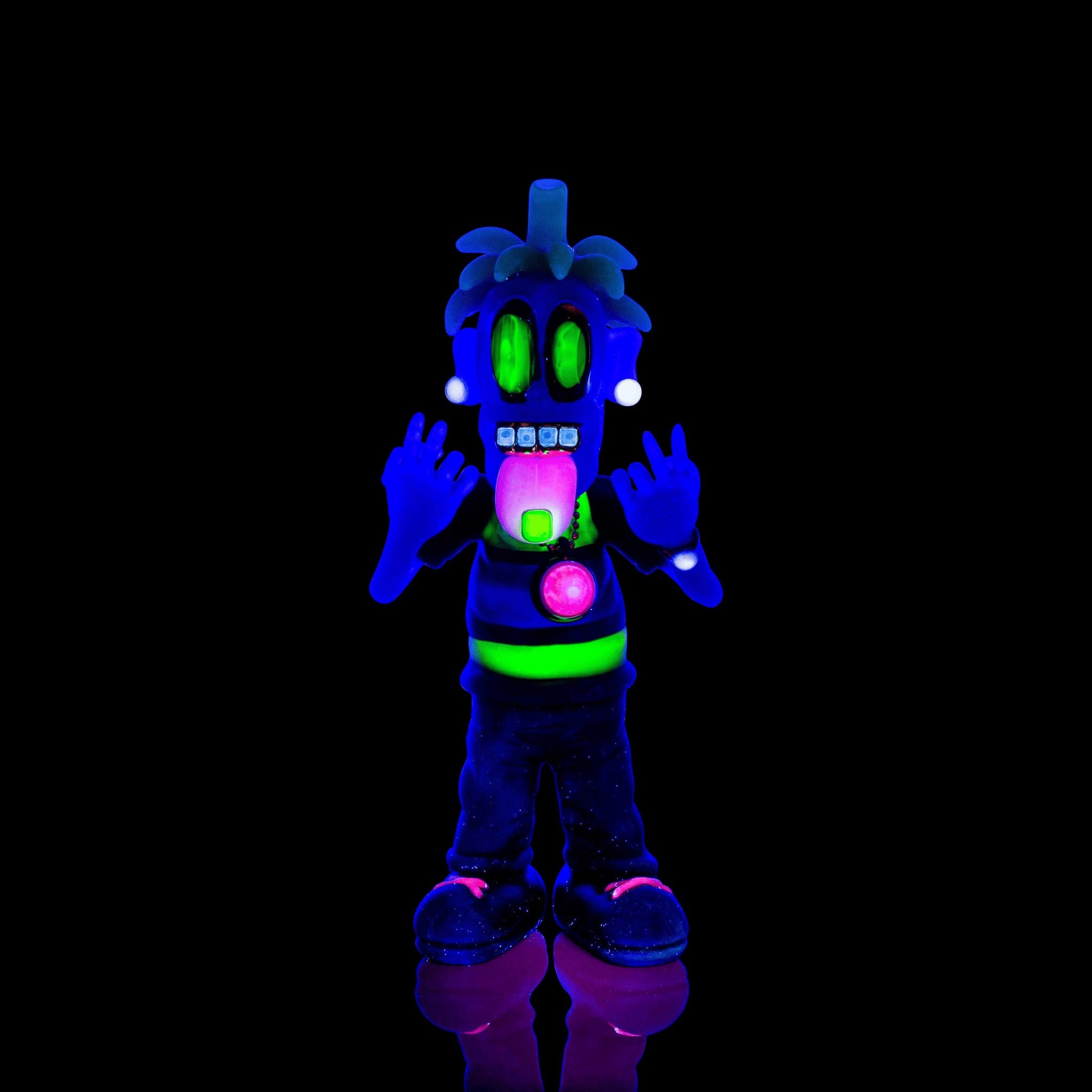 meticulously crafted glass pendant - Full Body Tripster w/ Opal Grill & Tripster Pendant #73 w/ Opal Grill by Ryder Glass (2022 Drop) (RESERVED FOR OSHAE)