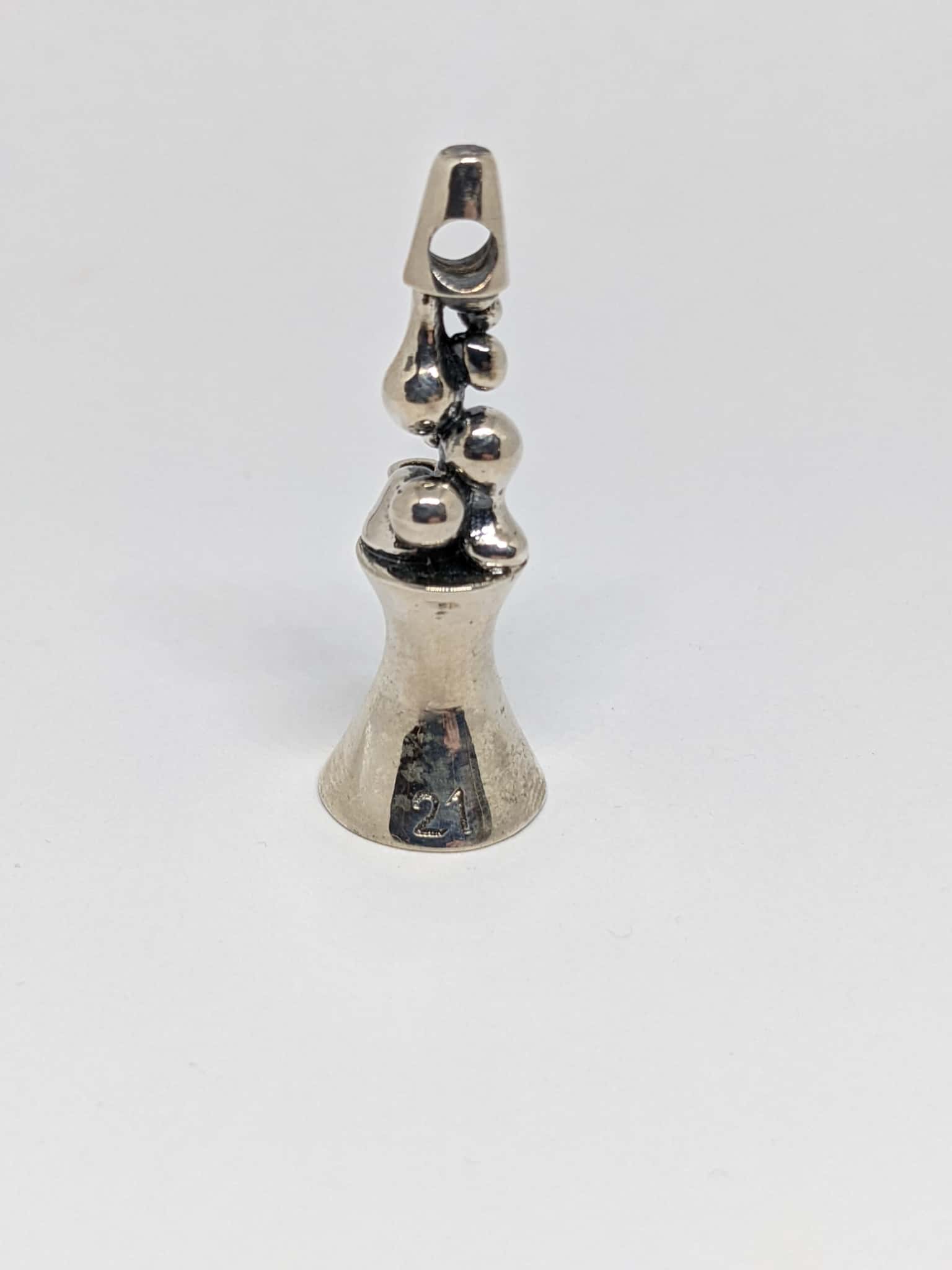 sophisticated glass pendant - Kuhns x Bluegrass Glass Solid Silver Collab Pendant #1 (Glass Vegas 2021)