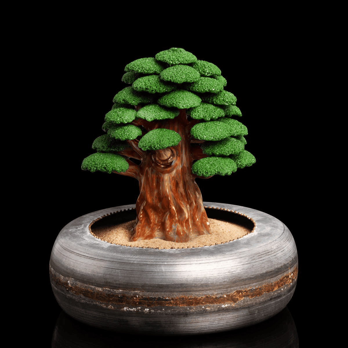 luxurious art piece - Classic Bonsai Tree (#50) by Bubbles the Butcher