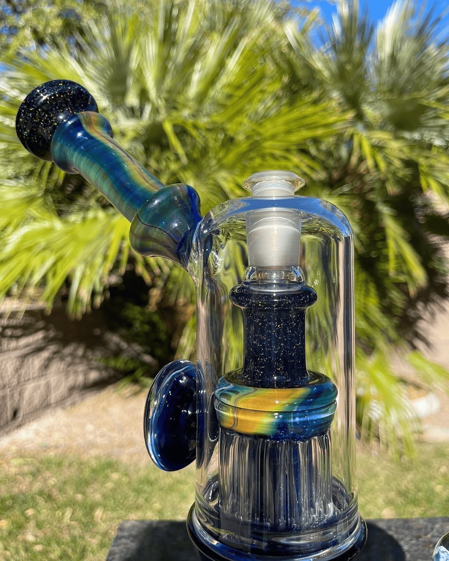 innovative art piece - Galactic Double Bub by Jolex Glass x Leisure Glass